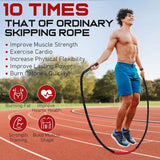 Jump Rope, 5lb Weighted Jump Rope for Fitness, 9.8ft Heavy Jumping Ropes for Exercise, Adult Workout Rope, Skipping Rope