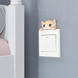 Cartoon Cute Three-Dimensional Wall Stickers European Creative Animal Switch Cover Room Wall Decorations Socket Sticker Switch Sticker