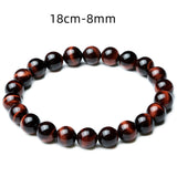 8mm Tiger Eye Bracelet – Natural Stone Jewelry for Strength and Protection