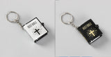 Mini Holy Bible Keychain – Religious Christian Keyring with Jesus Cross for Women, Prayer, and Souvenir Gifts