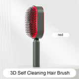 Self-Cleaning Hair Brush for Women – One-Key Cleaning Anti-Static Airbag Scalp Massage Comb