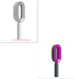 Self-Cleaning Hair Brush for Women – One-Key Cleaning Anti-Static Airbag Scalp Massage Comb