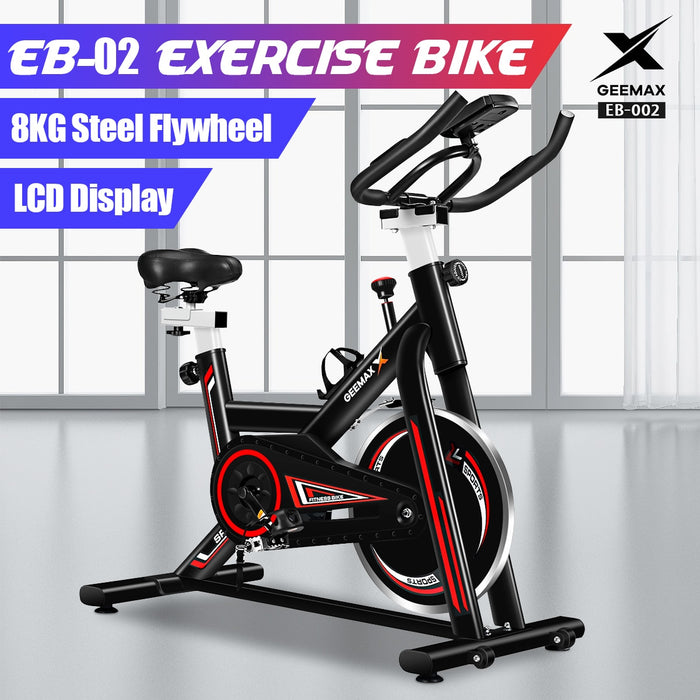GEEMAX Exercise Bike Home Ultra-quiet Indoor Cycling Bike Stationary Bike Weight Loss Fitness Bike LCD Monitor Exercise Bicycle