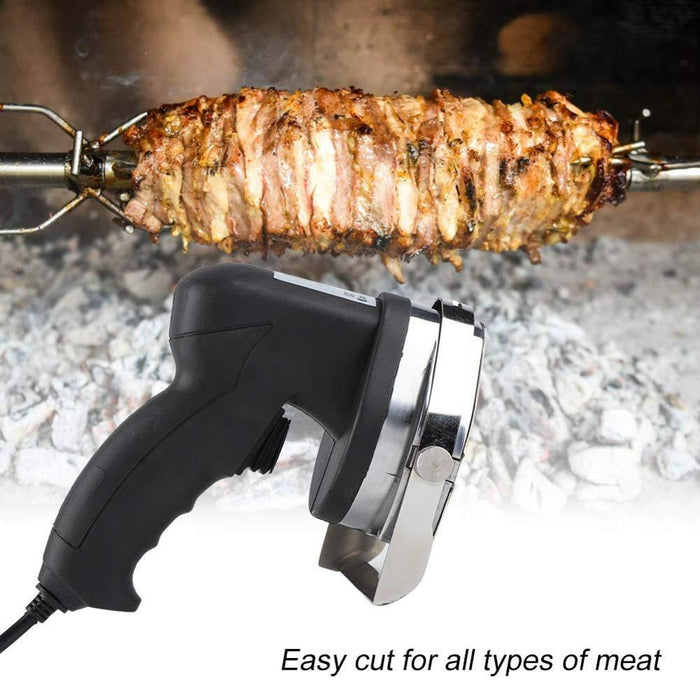 Electric Barbecue Meat Slicer,Automatic Doner Kebab Knife,Electric Kebab Slicer With 2 Blades For Cutting Shawarma Doner Kebab