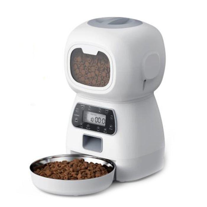 3.5L Automatic Pet Feeder Smart Food Dispenser For Cats Dogs Timer Stainless Steel Bowl  Auto Dog Cat Pet Feeding Pet Supplies