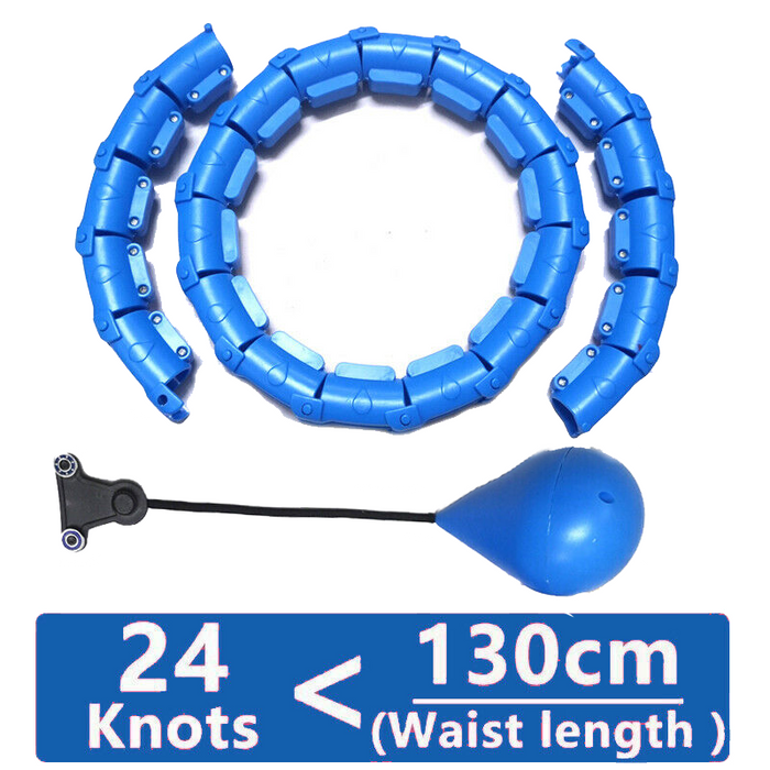 Smart Weighted Sport Hoop Abdominal Waist Fitness Hoops Detachable 24 Knots 28 Knots Weight Loss Hoop Adj Exercise Equipment