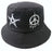 FOXMOTHER New Summer Man Gorros Black White Color Star Eye Graffiti Fisherman Hat Men Bucket Hats Hip Hop