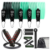 200lb Fitness Resistance Bands Set 11/17pcs Exercise Workout Band Gym Equipment for Home Bodybuilding Training Physical Therapy