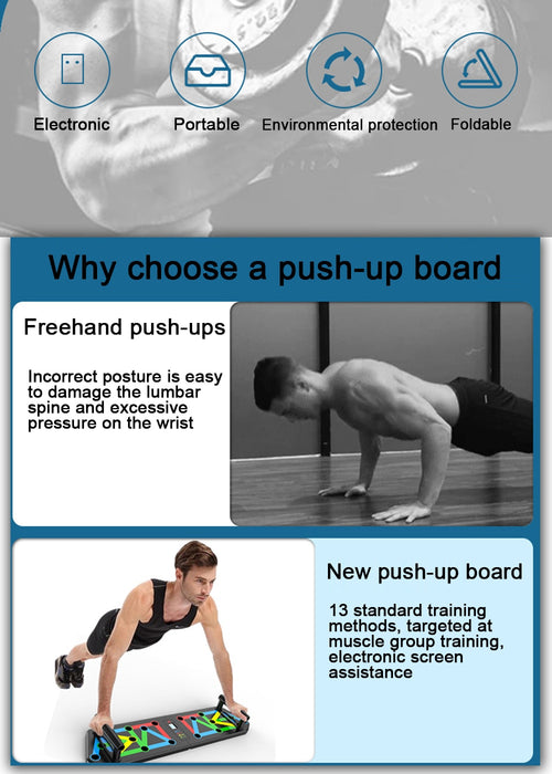 Push Up Board - Push Up Rack - Push Up Training Board - Fitness Equipment
