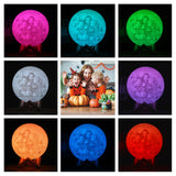 Photo/Text Customized 3D Printing Moon Lamp  Touch Switch Night Light for Kids Girlfriend family Custom gift Home Decor Dropship