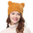 Stylish Bear Cat Ears Cute Hats for Women Brand Knitting Warm Korean Lovely Beanies Winter Knitted Cap Valentine's Day Gift