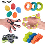 SKDK Hand Gripper Silicone Finger Expander Exercise Hand Grip Wrist Strength Trainer Gym Fitness Training Power Hand Gripper