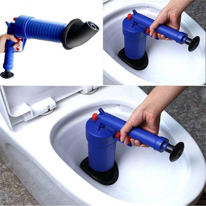 Air Power Drain Blaster gun High Pressure Powerful Manual sink Plunger Opener cleaner pump for Bath Toilets Bathroom Accessories