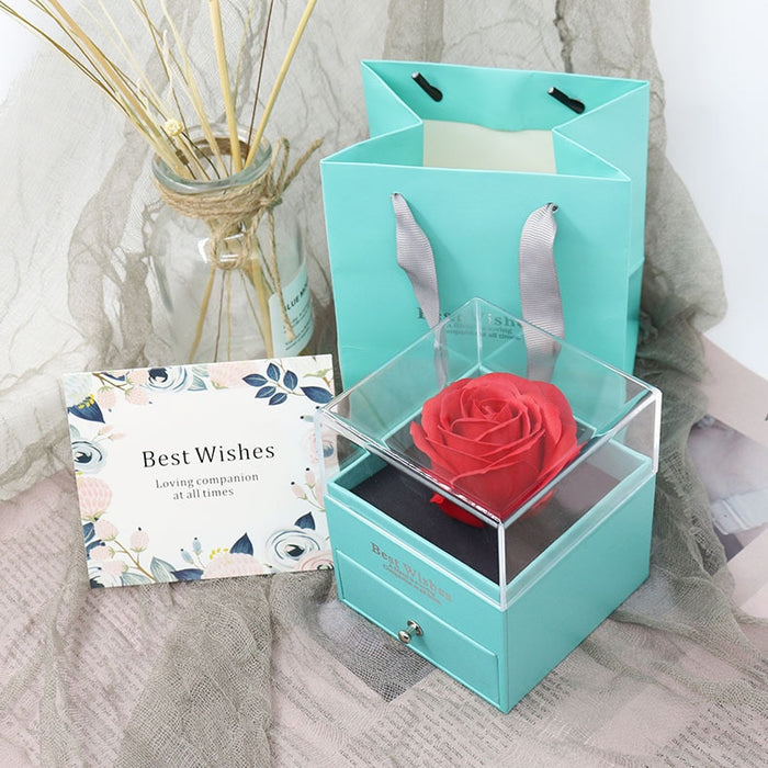 Christmas Gift Box Rose Flower Box Artificial Flower Girl Birthday Weeding Mothers Day Party&Event Valentines Day Gifts