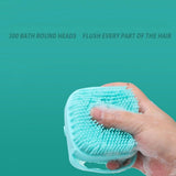 Bathroom Dog Bath Brush Massage Gloves Soft Safety Silicone Comb with Shampoo Box Pet  Dog Brush
