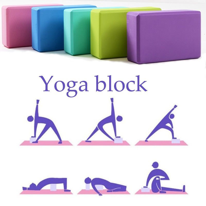 EVA Yoga Blocks Sports Exercise Gym Foam Workout Stretching Aid Body Shaping Health Training for women  Fitness yoga brick