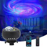 Starry Sky Projector Blueteeth Music Speaker LED Night Light Projector Galaxy Nebula Ocean Star Projector Moon Night Lamp