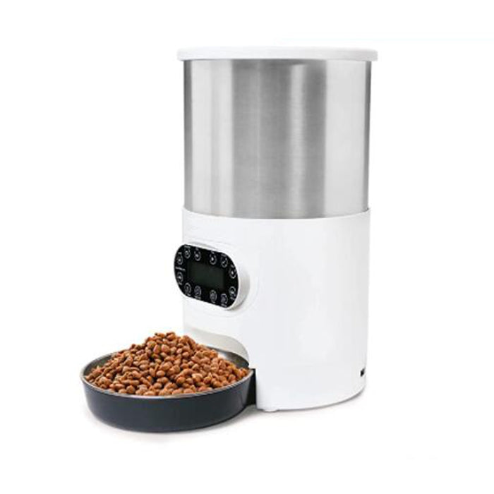 Smart APP Pet Feeder Cat And Dog Food Automatic Dispenser Stainless Steel Bowl Cats And Dogs With Recording Timing Feeding