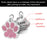 Anti-lost Custom Dog ID Tag Engraved Pet Dog Collar Accessories Personalized Cat Puppy ID Tag Stainless Steel Bone/Paw Name Tags