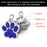 Anti-lost Custom Dog ID Tag Engraved Pet Dog Collar Accessories Personalized Cat Puppy ID Tag Stainless Steel Bone/Paw Name Tags