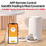 ROJECO 4L Automatic Pet Feeder Cat Food Dispenser Accessories Remote Control Smart WiFi Auto Feeder For Cats Dogs Pet Dry Food