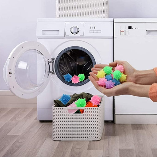 laundry ball 10Pcs/Set Magic Laundry Ball Tool Reusable Household Washing Machine Clothes Softener Remove Dirt Clean Starfish Shape PVC Solid